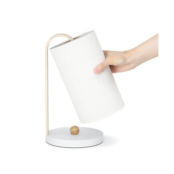 Bílý dřevěný stojan na papírové utěrky ø 17 cm Bellwood – Umbra-image-4