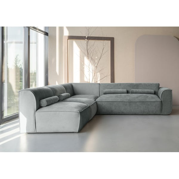 Světle zelená rohová pohovka (levý roh) Flex Felix – Miuform-image-1