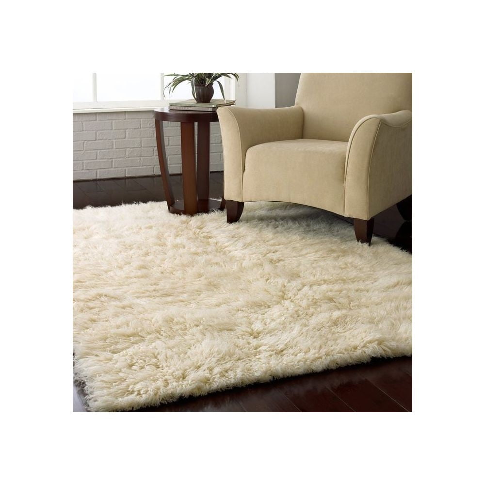 Bílý vlněný koberec Royal Dream Pure Light, 90 x 170 cm