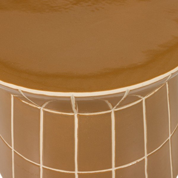 Keramický kulatý odkládací stolek ø 38 cm Plu – WOOOD-image-4