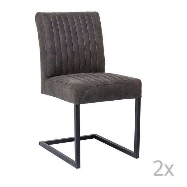 Sada 2 šedých židlí Kare Design Liberty