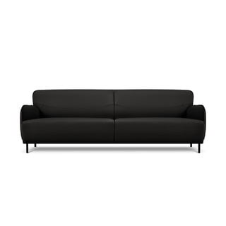 Černá kožená pohovka Windsor & Co Sofas Neso, 235 x 90 cm
