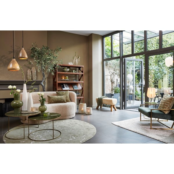 Hnědá knihovna z masivu akácie 120x160 cm Yuki – Light & Living-image-3