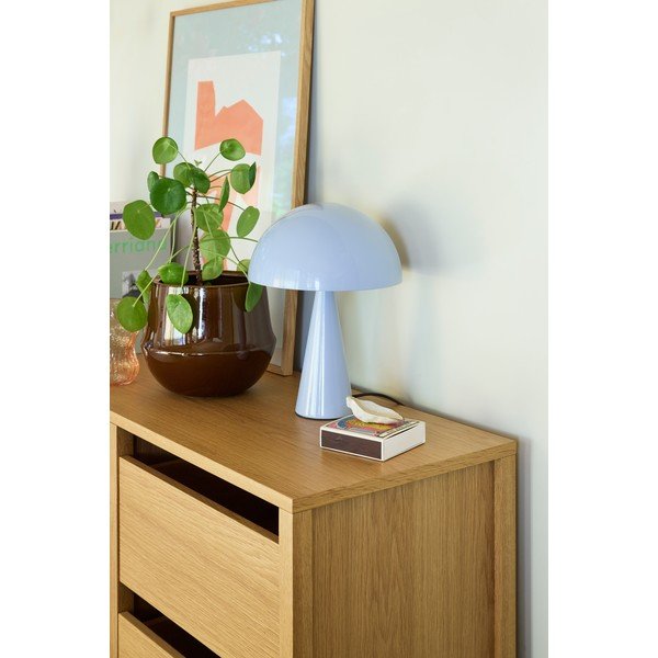 Modrá stolní lampa (výška 34 cm) Mush – Hübsch-image-1