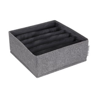 Šedý organizér do zásuvky s přihrádkami Bigso Box of Sweden Drawer, 29 x 11 cm