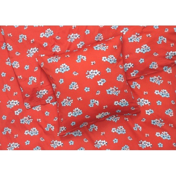 Prodloužené povlečení na dvoulůžko z bavlněného saténu v cihlové barvě 200x220 cm Grand Pleasantly – JUNA-image-1