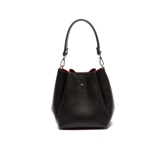 Černá kožená kabelka Sofia Cardoni Laura-image-2
