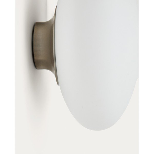 Bílé/ve stříbrné barvě nástěnné svítidlo ø 26 cm Bamila – Kave Home-image-4