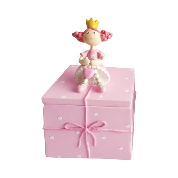 Růžový ozdobný box na drobnosti Cofanetto