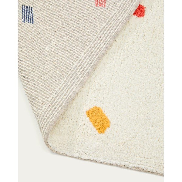 Krémový bavlněný dětský koberec 150x200 cm Epifania – Kave Home-image-3