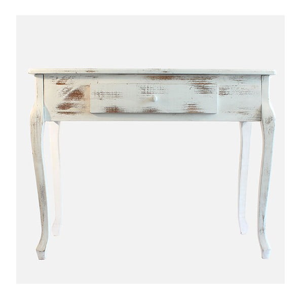 Dřevěný stolek White Days, 98x77 cm