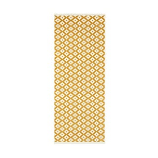 Krémovo-žlutý běhoun Hanse Home Celebration Lattice, 80 x 250 cm