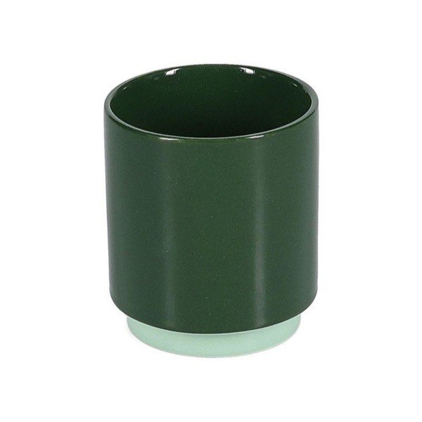 Tmavě zelený kameninový šálek 270 ml Duo – ONA