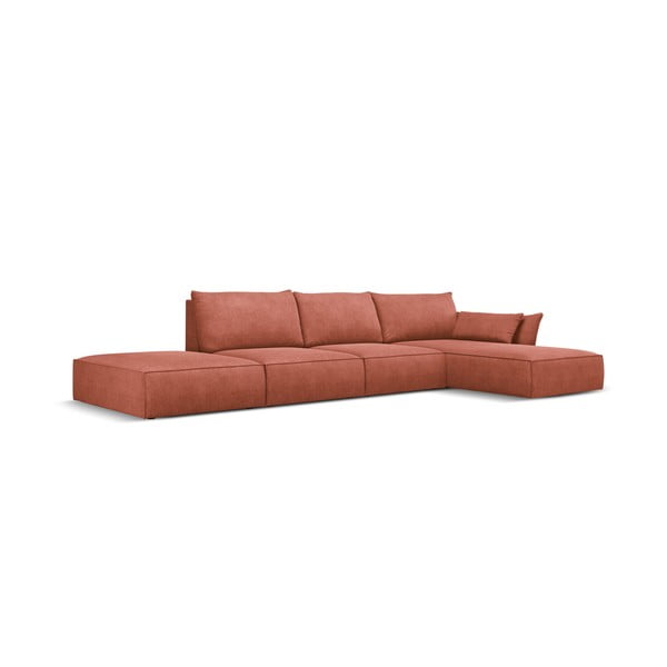 Červená rohová pohovka (pravý roh) Vanda – Mazzini Sofas-image-3