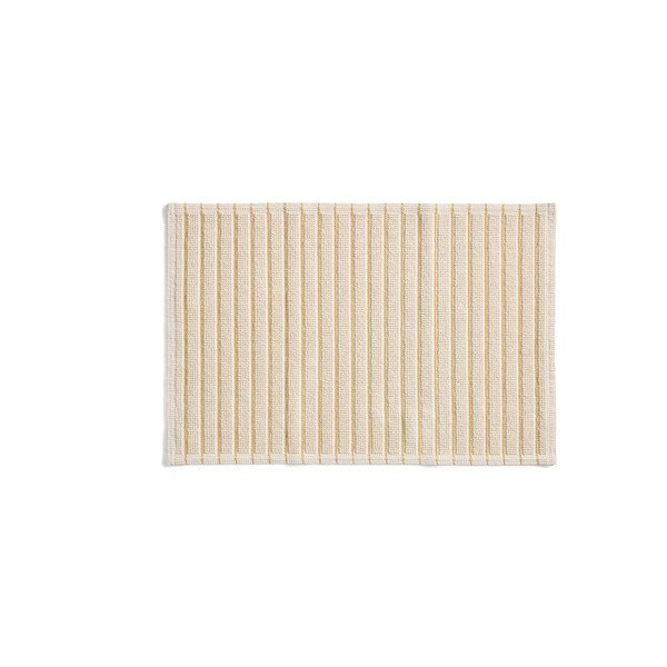 Žlutá/béžová textilní koupelnová předložka 50x80 cm Merade – Kave Home