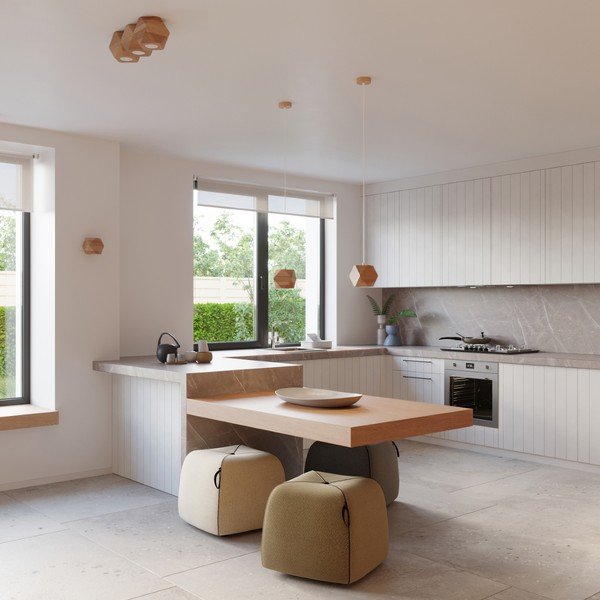 Bodové svítidlo v přírodní barvě 12x12 cm Vige – Sollux-image-1