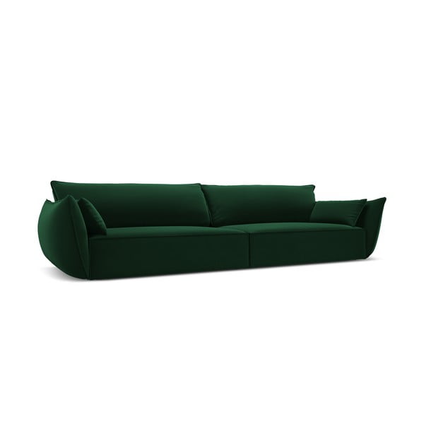 Tmavě zelená sametová pohovka 248 cm Vanda – Mazzini Sofas-image-2