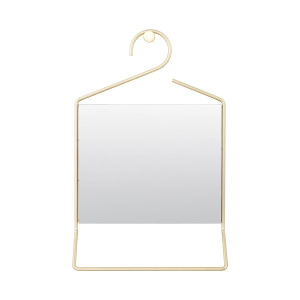 Závěsné zrcadlo s rámem zlaté barvy House Doctor Hang