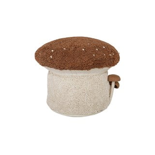Dětský puf v krémovo-cihlové barvě Boletus – Lorena Canals