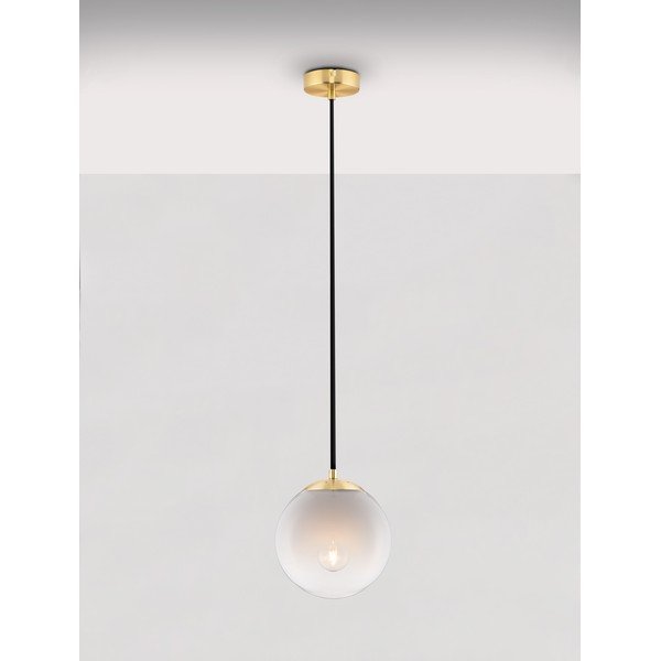 Bílé/ve zlaté barvě skleněné závěsné svítidlo ø 20 cm Vita – Nova Luce-image-3