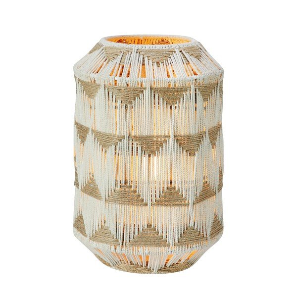 Stolní lampa v přírodní barvě se stínidlem z textilu a juty (výška 35 cm) Ano – Markslöjd