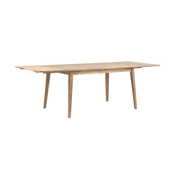 Světlá dubová deska k prodloužení rozkládacího dubového jídelního stolu Rowico Filippa-image-3