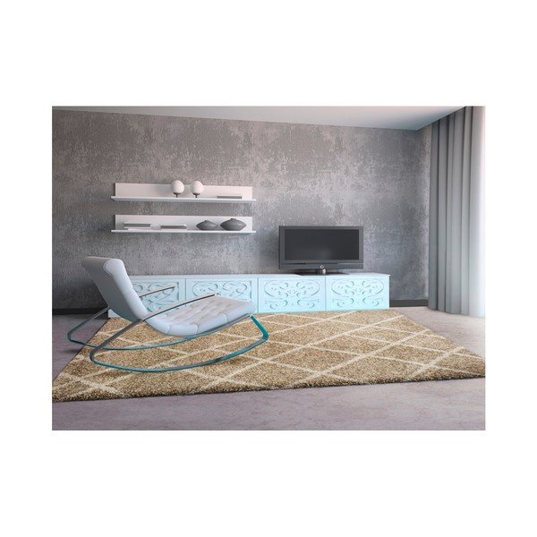 Béžový koberec Universal Kasbah Dice, 133 x 190 cm-image-1
