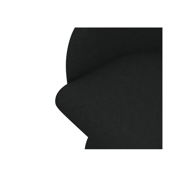 Černé čalouněné jídelní křeslo Kanoa – Makamii-image-4