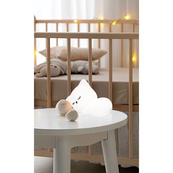 Bílé dětské noční světlo Mia – Fischer & Honsel-image-1