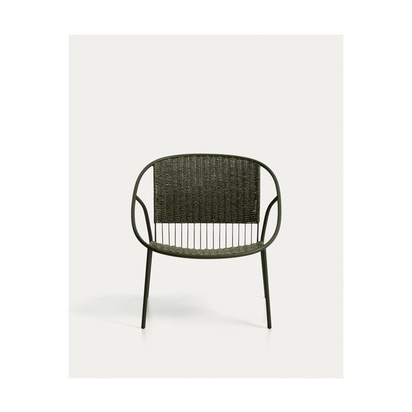 Zelené zahradní křeslo Atrani – Kave Home-image-4