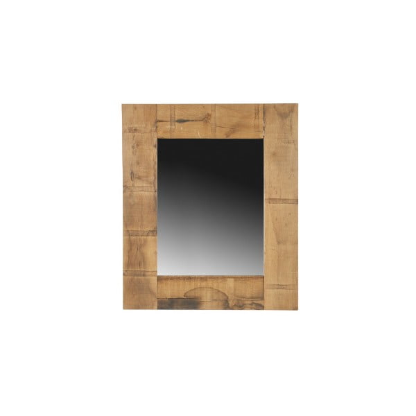 Zrcadlo v dřevěném rámu De Eekhoorn Though, výška 80 cm