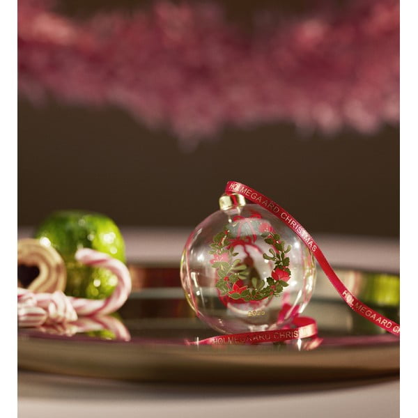 Skleněná ručně foukaná vánoční koule ø 8 cm Annual Christmas Bauble 2025 – Holmegaard-image-1