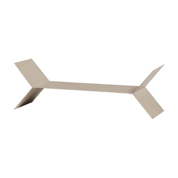 Béžové kovové police v sadě 3 ks 80 cm Lorin – WOOOD-image-3
