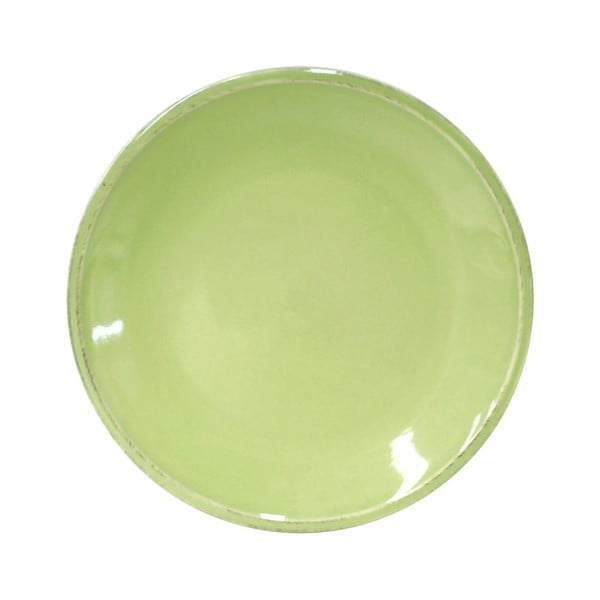 Zelený kameninový dezertní talíř Costa Nova Friso, ⌀ 22 cm