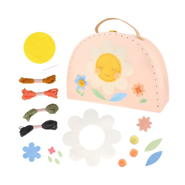 Kreativní sada Flower Embroidery Suitcase – Meri Meri