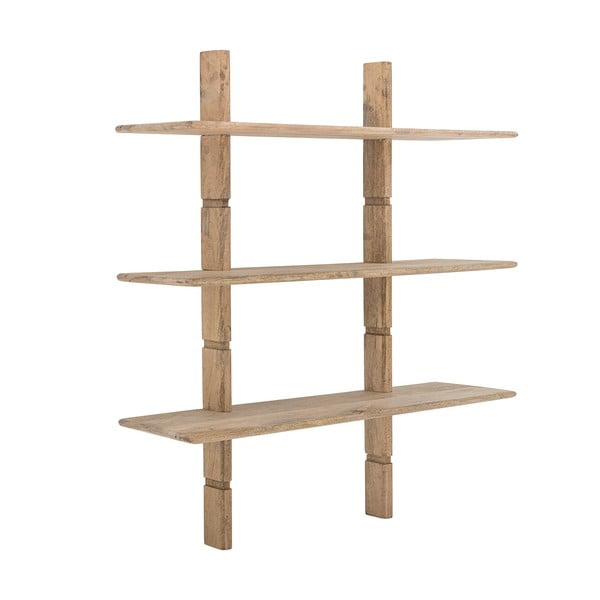 Nástěnná knihovna z mangového dřeva v přírodní barvě 96x110,5 cm Millian – Bloomingville-image-1