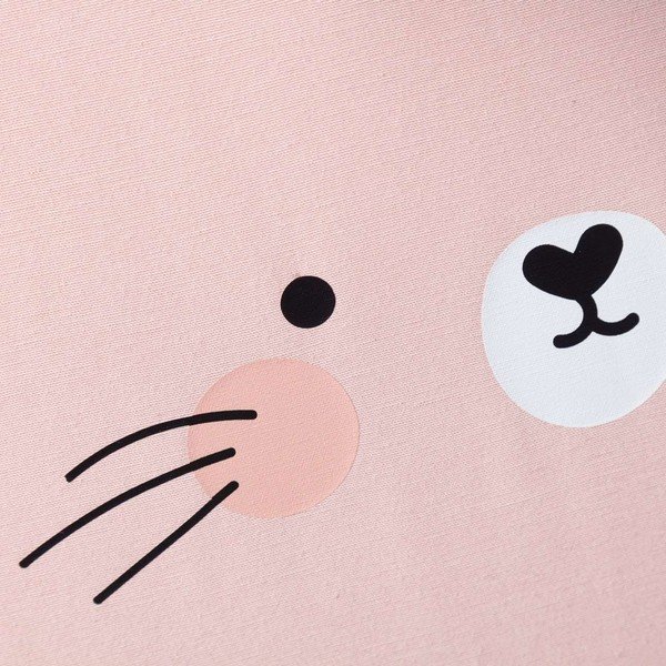 Růžový dětský puf Rainbow Rabbit - Yellow Tipi-image-1