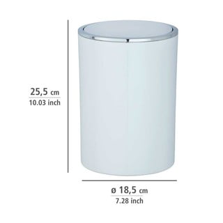 Bílý plastový odpadkový koš 5 l Inca – Wenko