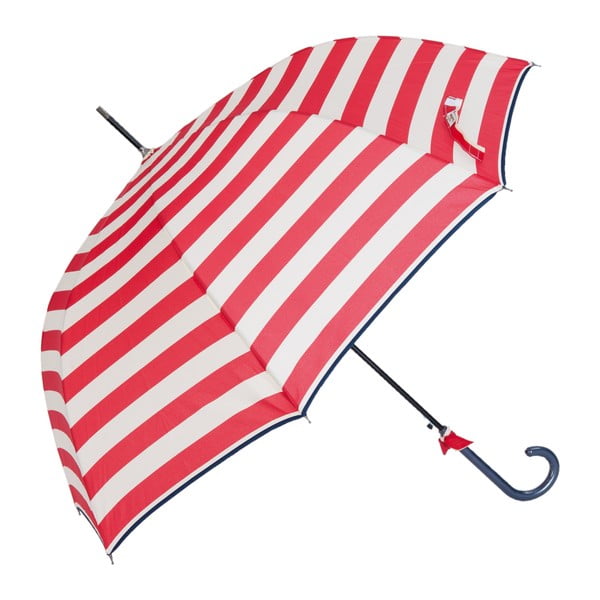Červený pruhovaný deštník Clayre & Eef