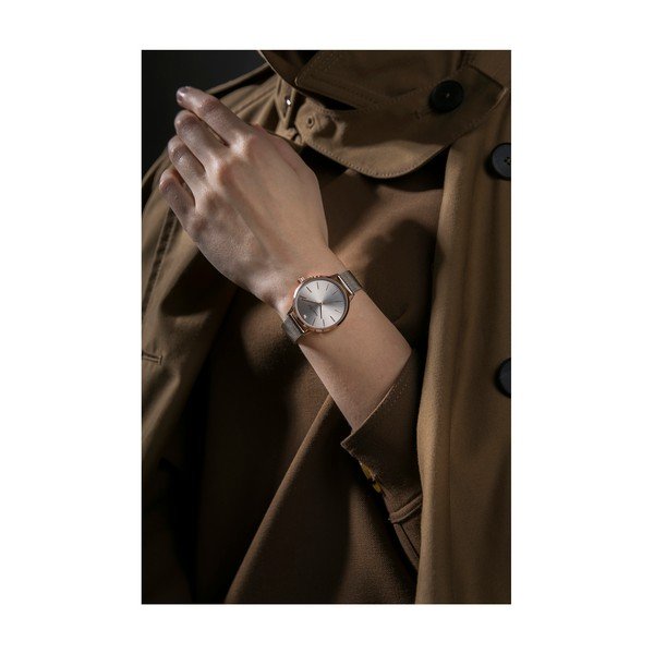 Dámské hodinky s 1 diamantem a páskem z nerezové oceli Walter Bach Diamond-image-1