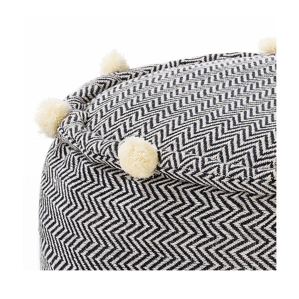 Černo-bílý taburet Canazei – Tomasucci-image-2