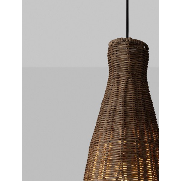 Ratanové závěsné svítidlo v přírodní barvě ø 19,5 cm Rielo – Nova Luce-image-3