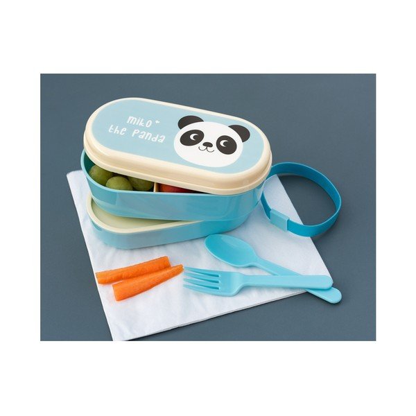 Modrý obědový bento box Rex London Miko The Panda-image-2