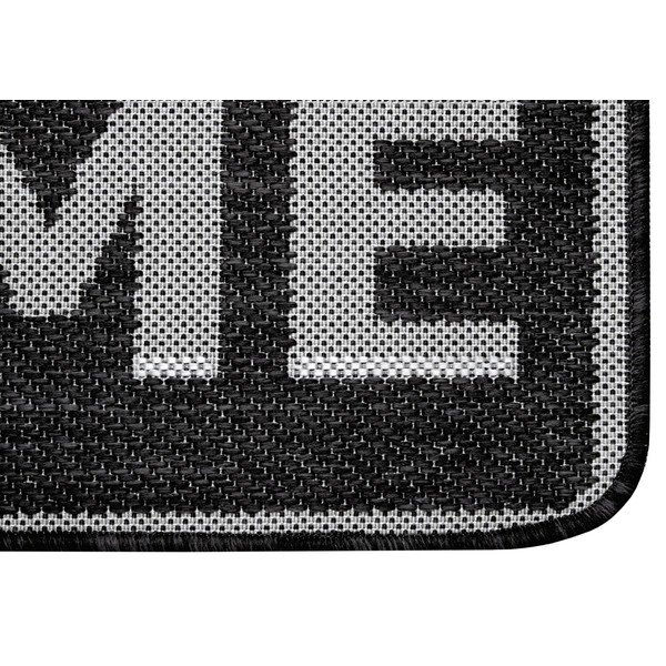 Antracitově šedá rohožka Hanse Home Weave Smiley Welcome, 50 x 80 cm-image-1