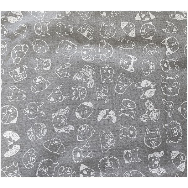 Šedý bavlněný pelíšek 75x60 cm Max - Petsy-image-1