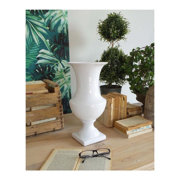Bílá vysoká keramická váza Orchidea Milano Luxury, 40 cm