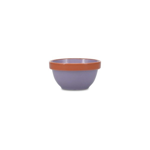Oranžová/fialová miska z kameniny 170 ml Duo – ONA-image-3