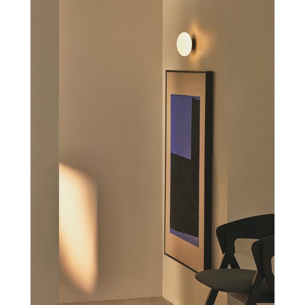 Bílé/černé nástěnné svítidlo ø 15 cm Bamila – Kave Home-image-4