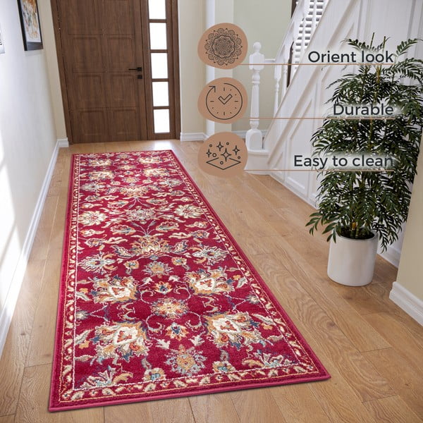 Červený koberec běhoun 80x240 cm Orient Caracci – Hanse Home-image-4