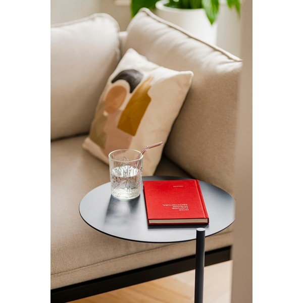 Ocelový kulatý odkládací stolek 41x40 cm Ande – noo.ma-image-4